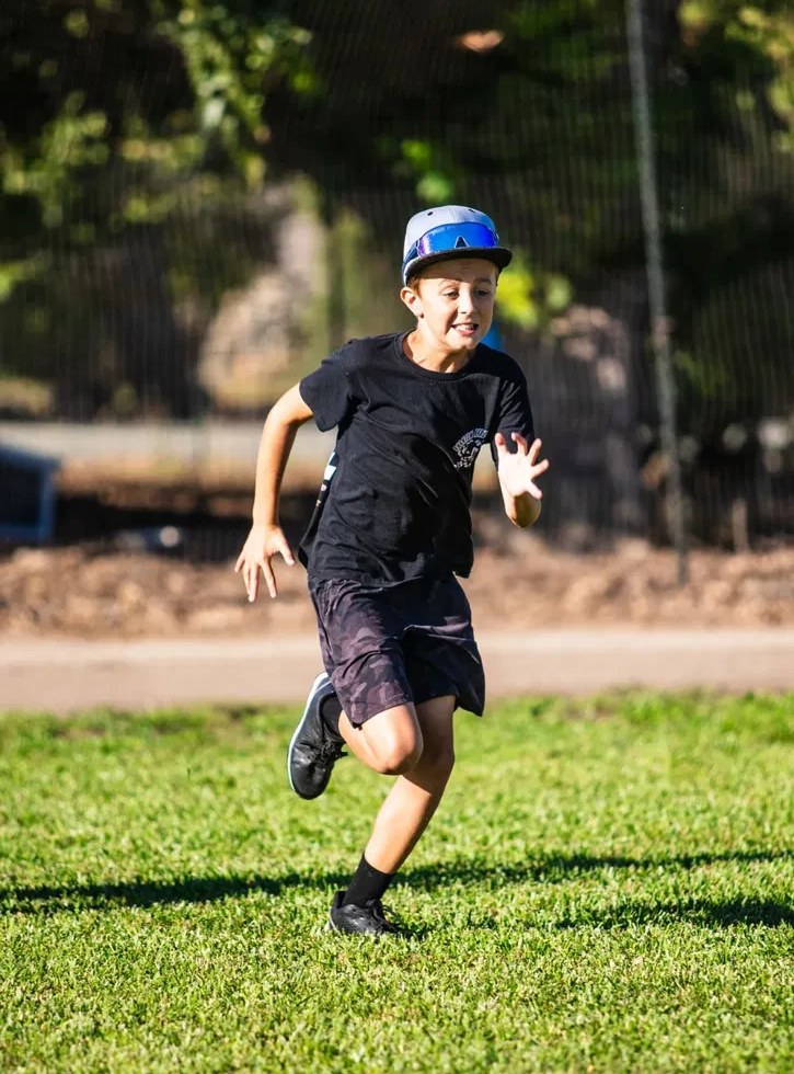 Athlete sprinting during a lab session